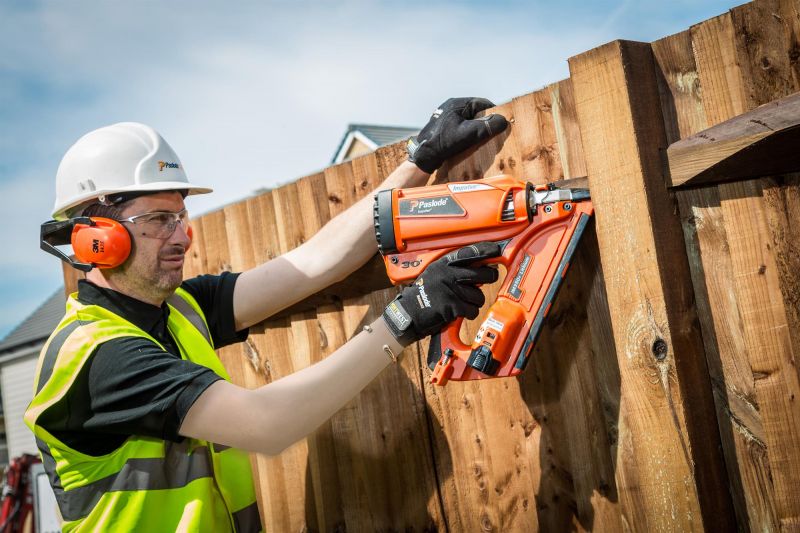 working with farming nailer