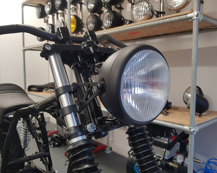 steel motorcycle lights