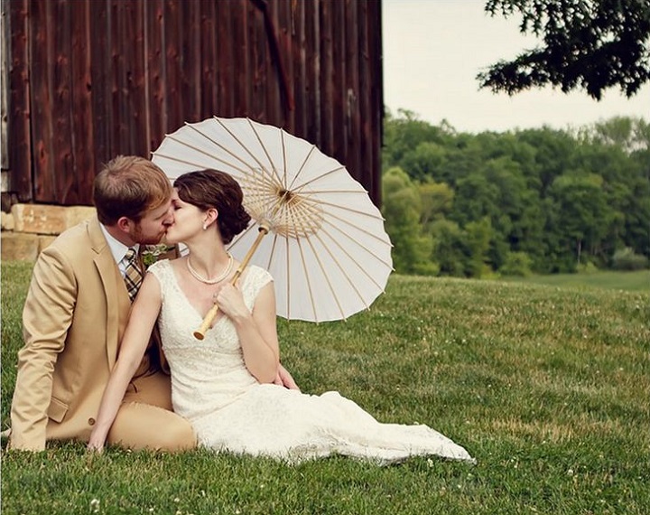 Japanese style wedding umbrella